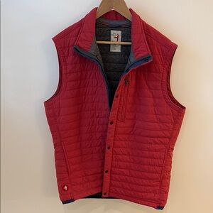 Relwen Men's Red Quilted Vest XL